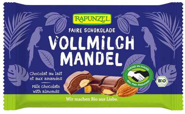 Produktfoto zu Vollmilch Schokolade Mandel