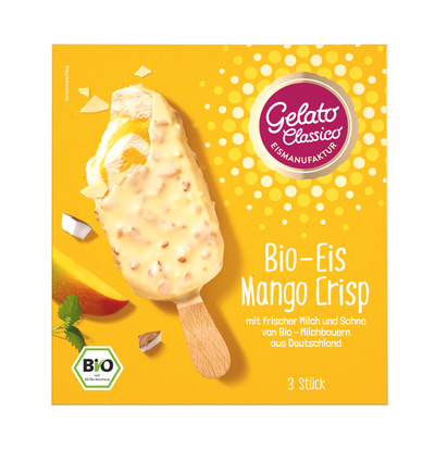 Produktfoto zu Stieleis Mango Crisp Multipack 3 Stück