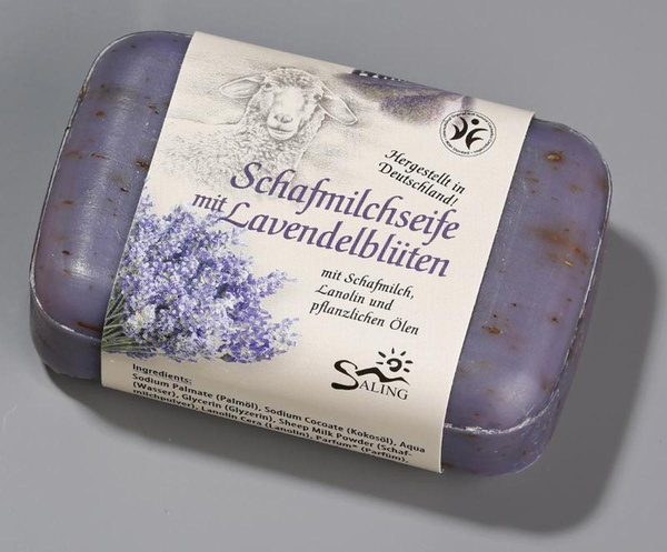 Produktfoto zu Schafmilchseife Lavendelblüten, 100g