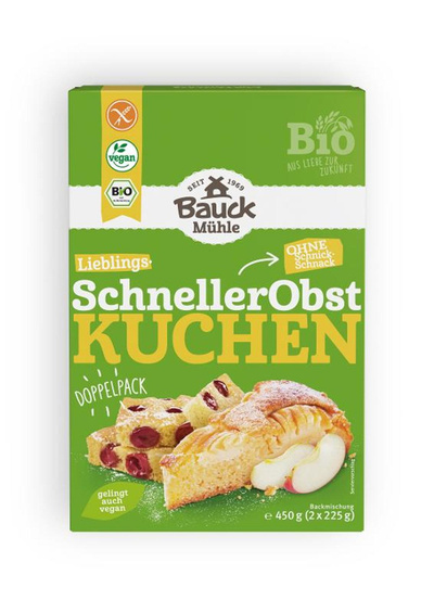 Produktfoto zu Backmischung Obstkuchen 450g