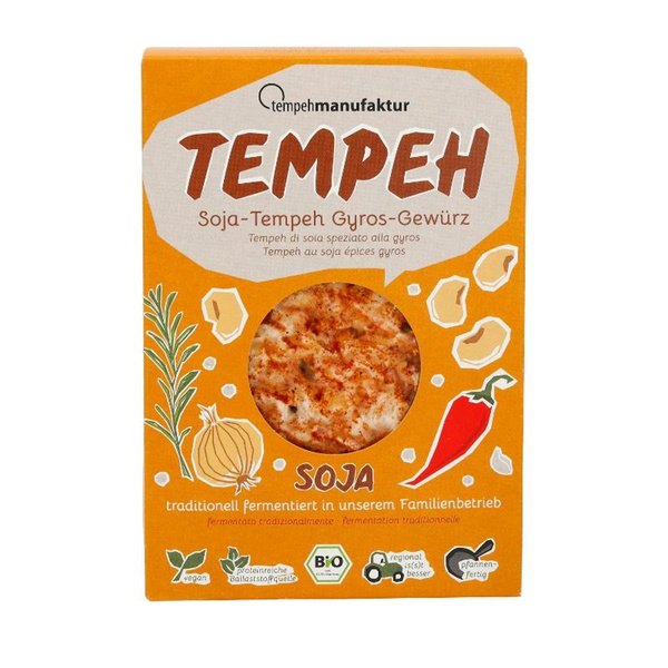 Produktfoto zu Tempeh Soja Gyros 200g
