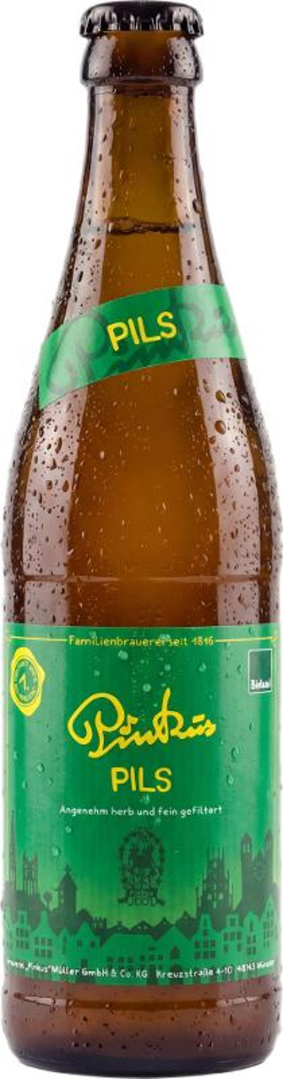 Produktfoto zu Pinkus Pils 10x0,33 l