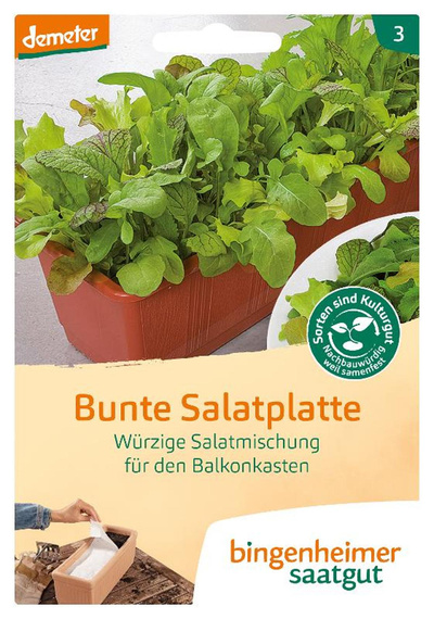 Produktfoto zu Saatgut, bunte Salatplatte