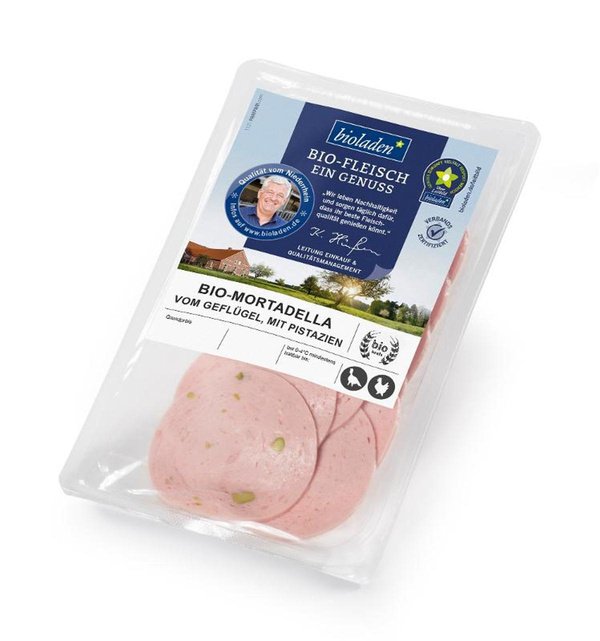 Produktfoto zu Geflügel-Mortadella mit Pistazien 80g