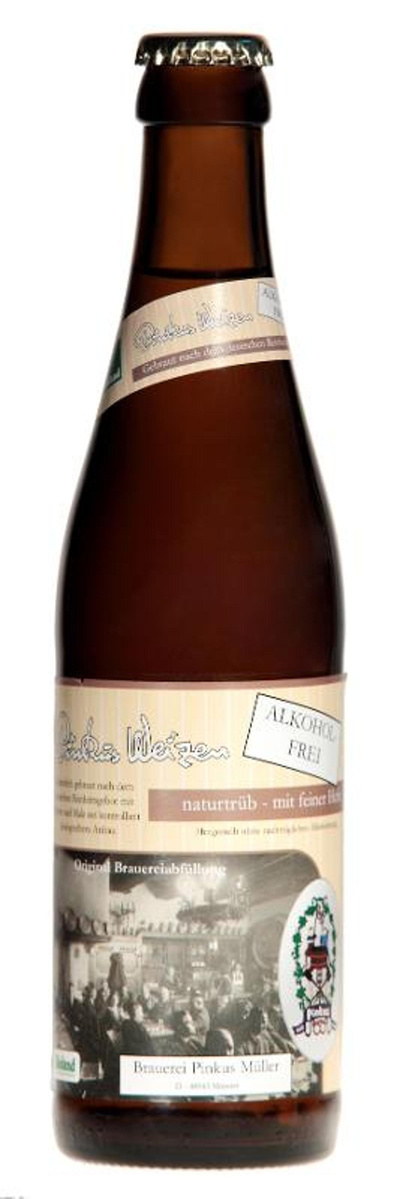 Produktfoto zu Pinkus Weizen Alkoholfrei 10x0,33l