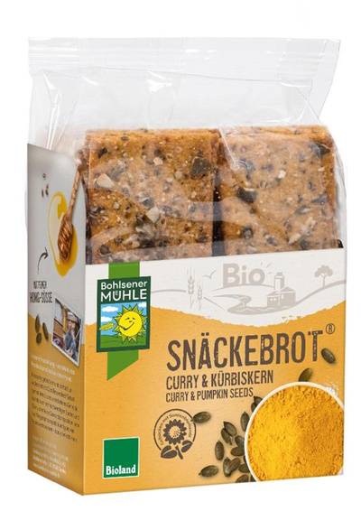 Produktfoto zu Snäckebrot Curry Kürbiskern 200g