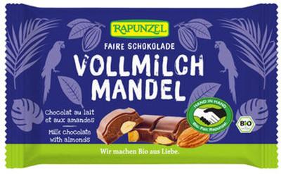 Produktfoto zu Schokolade ganze Mandeln 100g