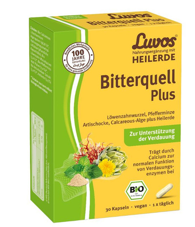 Produktfoto zu Heilerde Bitterquell Plus Kapsseln 30 Stück