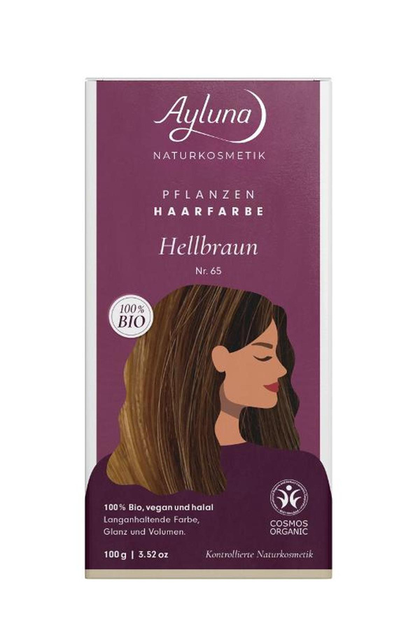 Produktfoto zu Pflanzenhaarfarbe Hellbraun 100g
