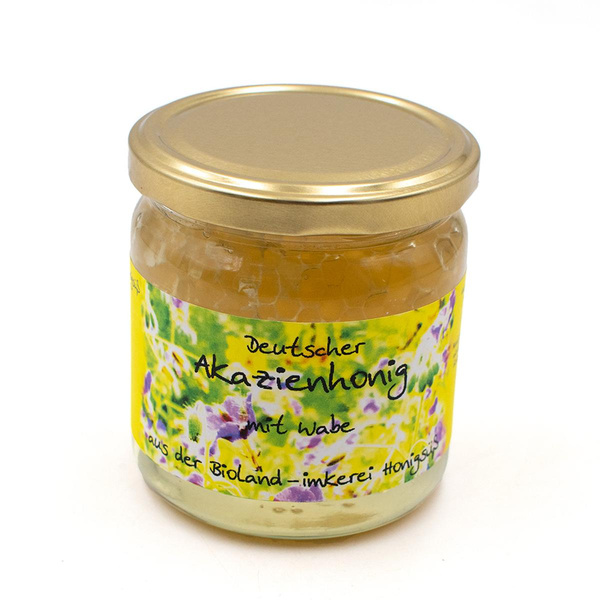 Produktfoto zu Akazienhonig mit Wabe 450g