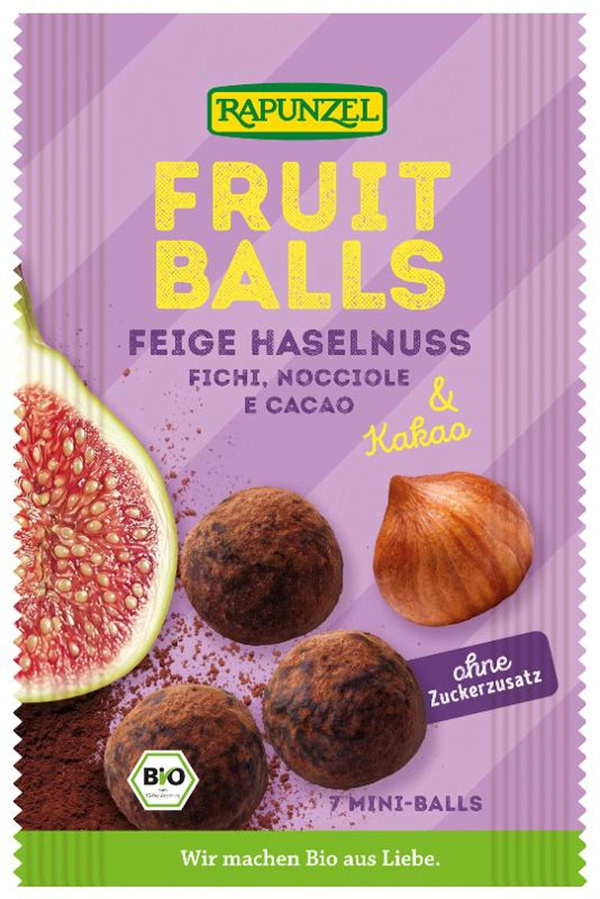 Produktfoto zu Fruit-Balls Feige-Haselnuss & Haselnuss 49g