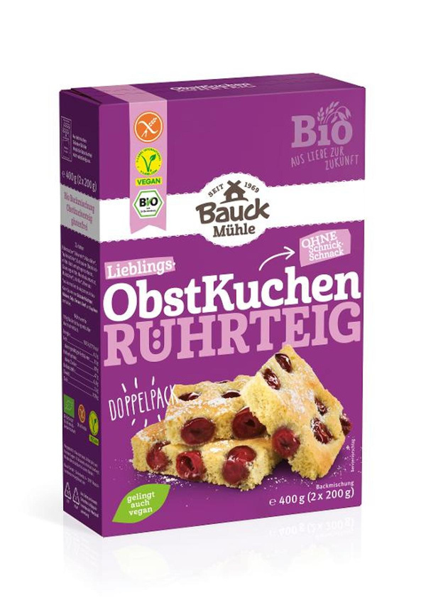 Produktfoto zu Backmischung Obstkuchen 400g