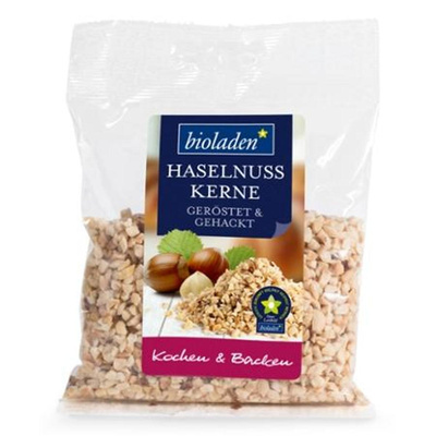 Produktfoto zu Haselnusskerne geröstet gehackt 100g