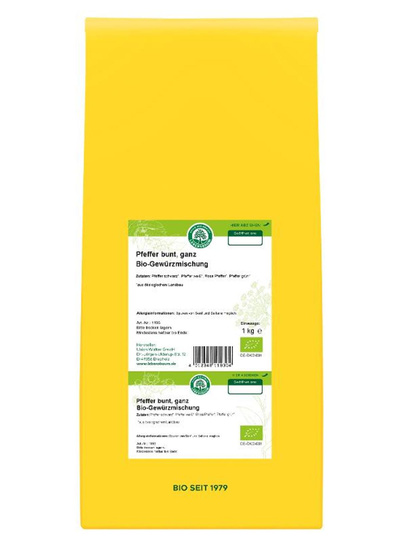 Produktfoto zu Bunter Pfeffer ganz 1 kg