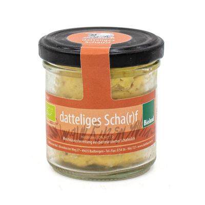 Produktfoto zu Dahlhorster Fetacreme datteliges Scha(r)f, 150g