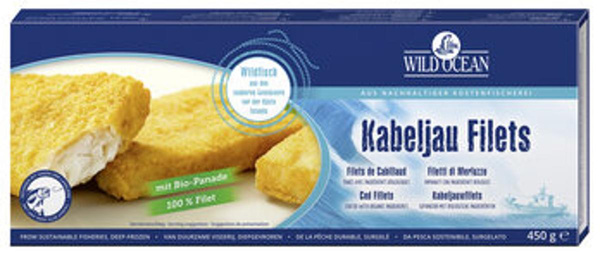 Produktfoto zu Kabeljau-Filets 450g, TK