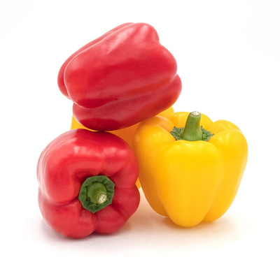 Produktfoto zu Paprika, rot+gelb