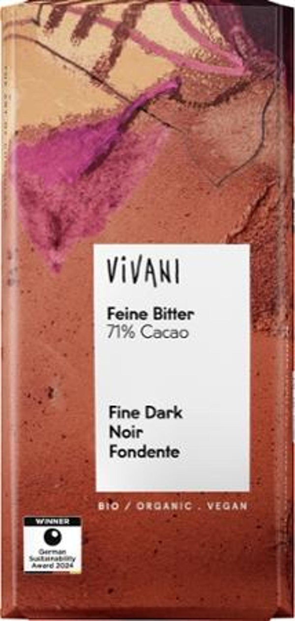 Produktfoto zu Feine Bitter 71% Schokolade