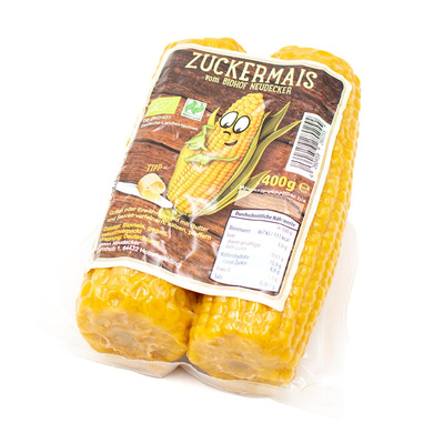 Produktfoto zu Zuckermais Kolben Vakuum verpackt 2 Stück