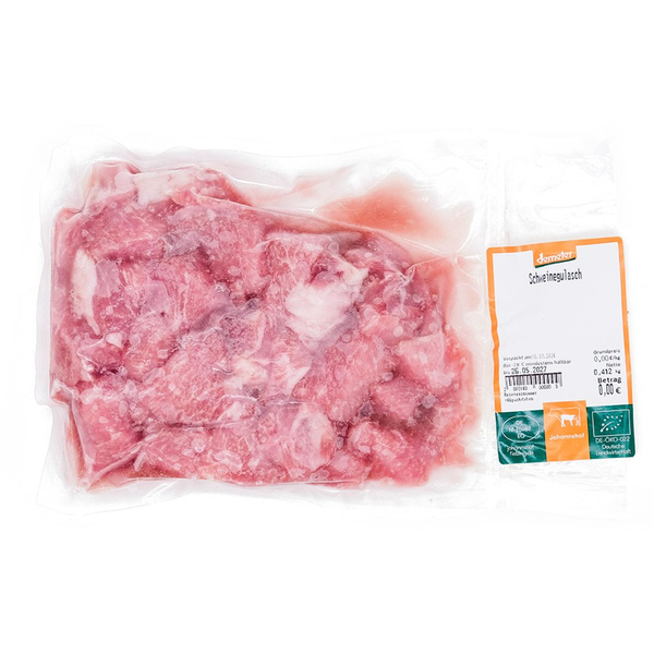 Produktfoto zu Gulasch Schwein 500g TK