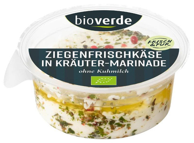 Produktfoto zu Ziegenfrischkäse in Kräuter-Marinade 100g