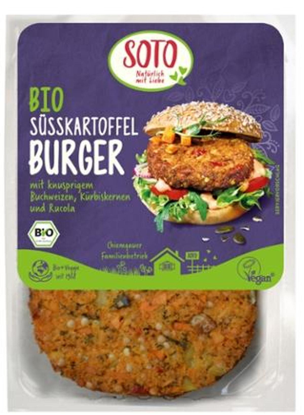 Produktfoto zu Süßkartoffel Burger 160g