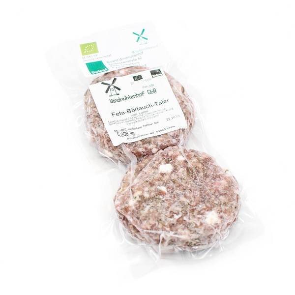 Produktfoto zu Lamm Burger mit Feta und Bärlauch ca. 220g