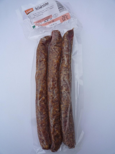 Produktfoto zu Mettwürstchen 3er Rind_Schwein