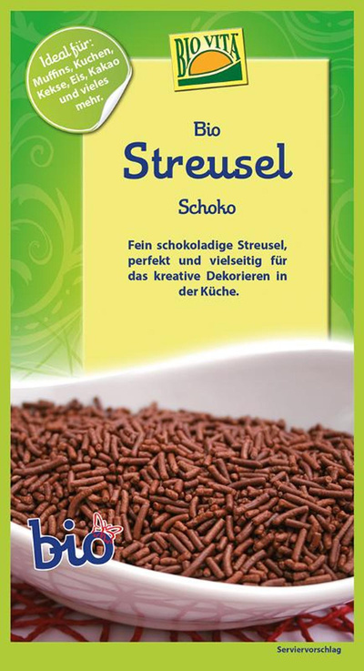 Produktfoto zu Streusel Schoko Zartbitter 50g