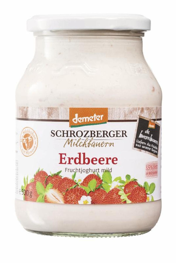 Produktfoto zu Joghurt Erdbeere 3,5%, 500g