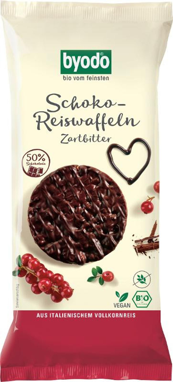 Produktfoto zu Schoko Reiswaffeln Zartbitter gf 65g