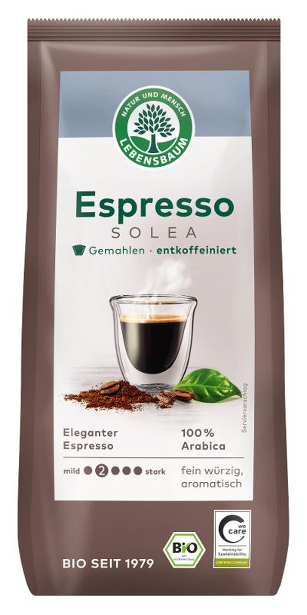 Produktfoto zu Solea Espresso entkoffeiniert und gemahlen