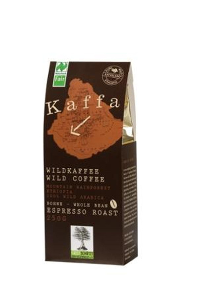 Produktfoto zu Wildkaffee Espresso ganze Bohne 250g