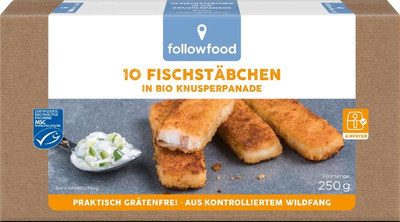 Produktfoto zu Fischstäbchen, paniert 250g, TK