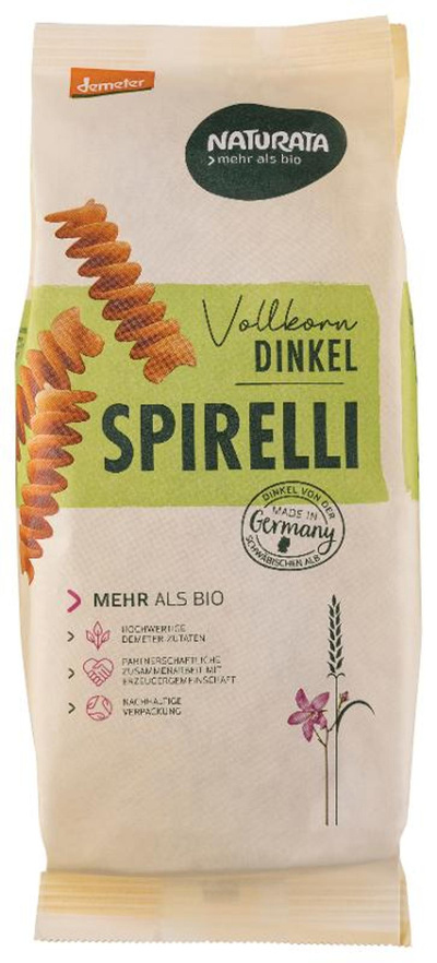 Produktfoto zu Dinkel-Vollkorn-Spirelli Nat.
