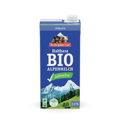 Produktfoto zu H-Alpenmilch 3,5% laktosefrei 12x1l
