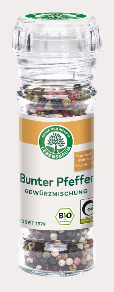 Produktfoto zu Pfeffer bunt ganz Mühle 45g