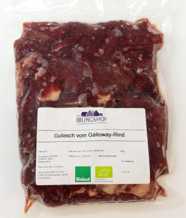 Produktfoto zu Gulasch vom Galloway TK