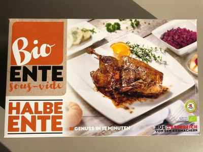 Produktfoto zu Sous-Vide halbe Ente 0,8kg