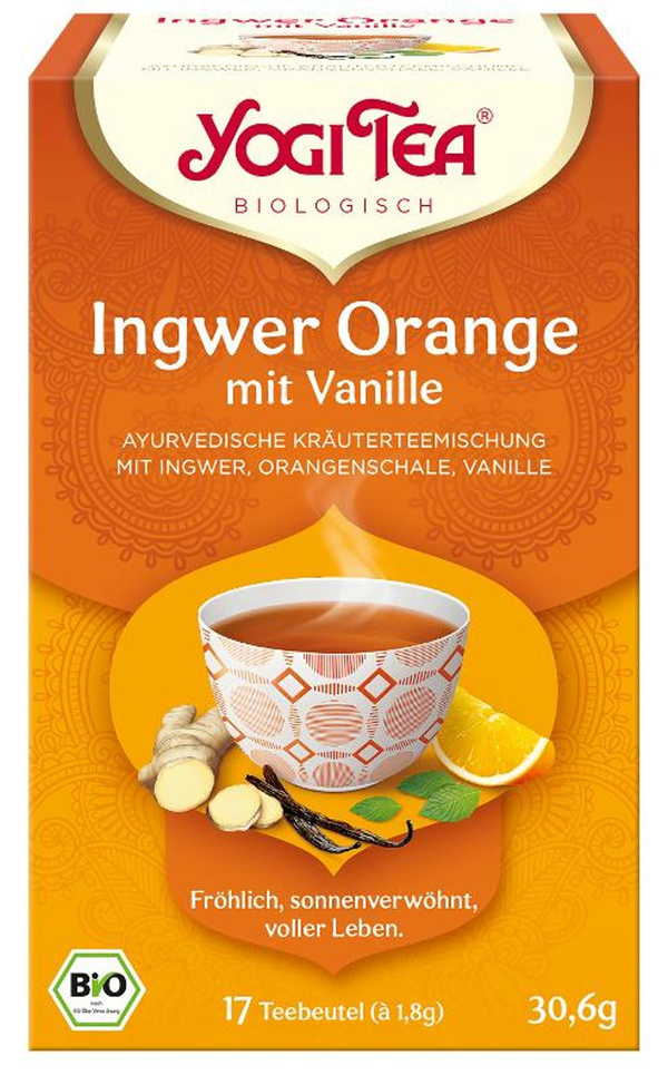 Produktfoto zu Yogi Tee Ingwer Orange