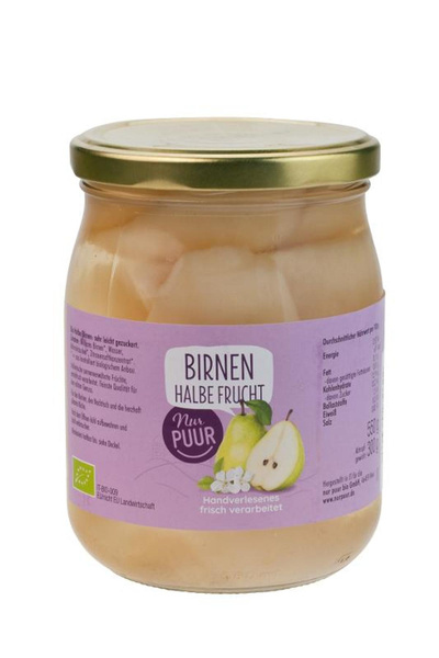 Produktfoto zu Birnen halbe Frucht Glas