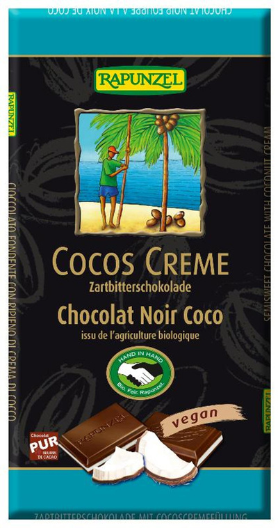 Produktfoto zu Cocos Creme Zartbitter Schokolade 100g