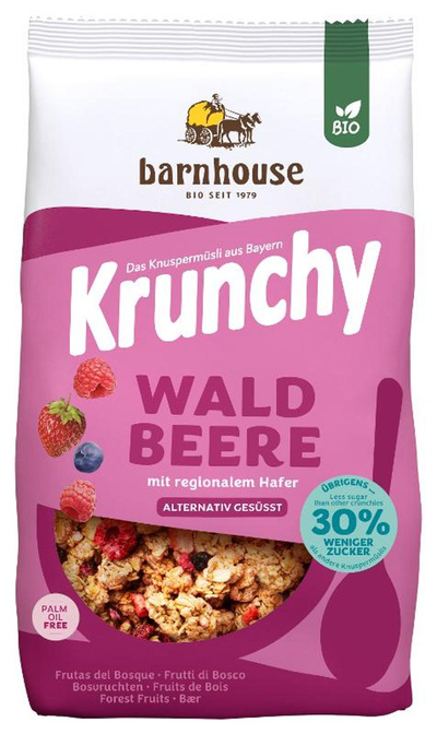 Produktfoto zu Krunchy PUR Waldbeere 500g