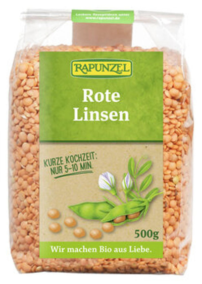 Produktfoto zu Linsen rot, Projekt 500 g