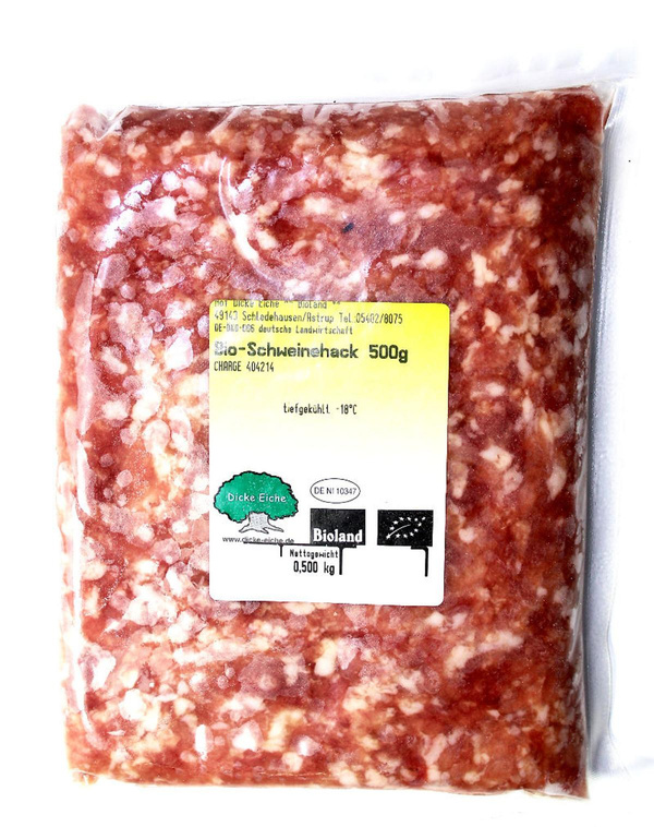 Produktfoto zu Hackfleisch vom Schwein TK