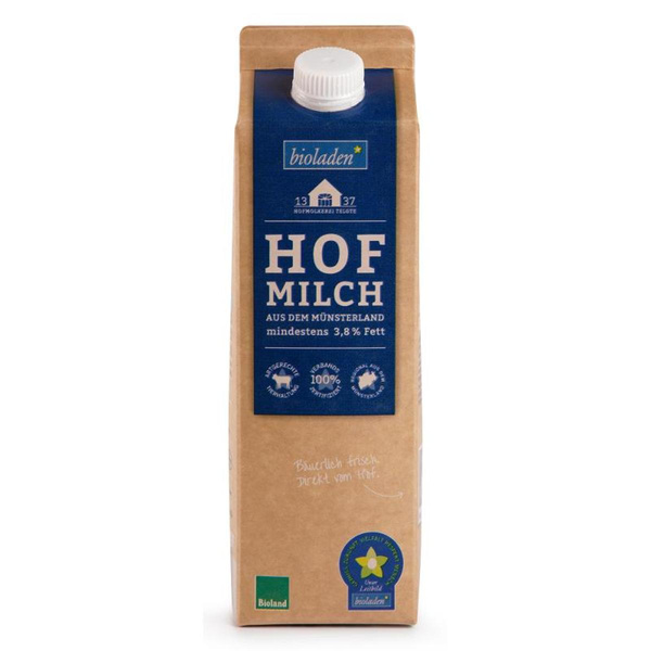Produktfoto zu Hofmilch 3,8%, regional
