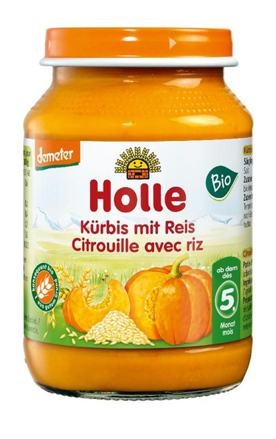 Produktfoto zu Babykost, Kürbis mit Reis 190g