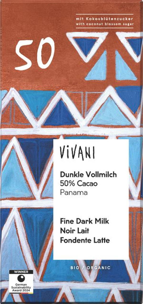 Produktfoto zu Schoko, Dunkle Vollmilch 50% Cacao, 80g