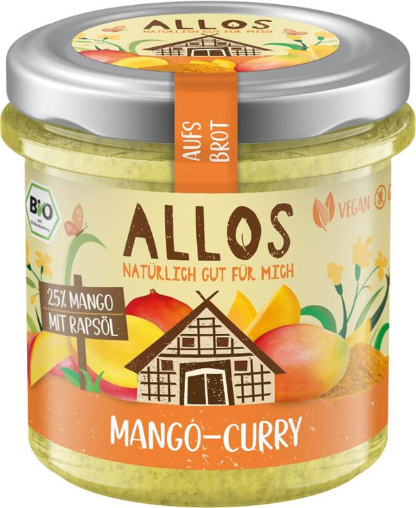 Produktfoto zu Aufs Brot Mango Curry 140g