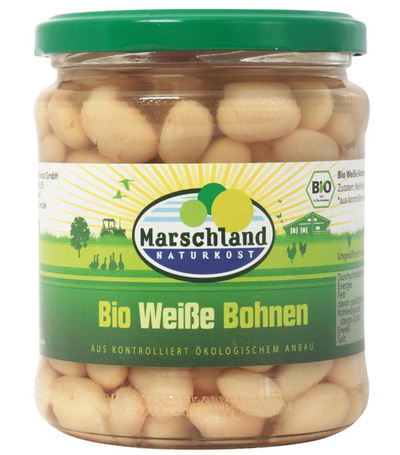Produktfoto zu Weiße Bohnen im Glas 350ml